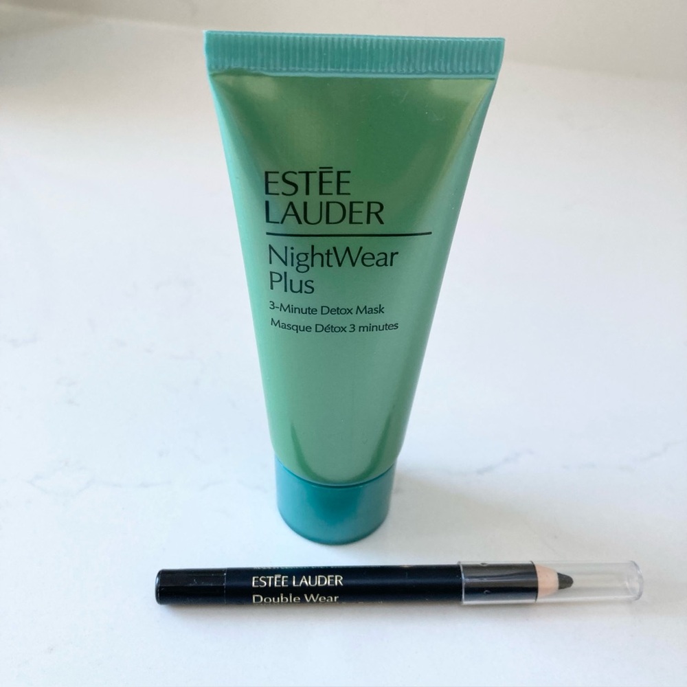 Estée Lauder Double Wear 24H
Waterproof Gel Eye Pencil, 01 Onyx and Detox Mask
